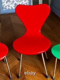Dolls house miniature 112 ARTISAN modern chairs x 4