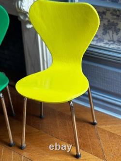 Dolls house miniature 112 ARTISAN modern chairs x 4