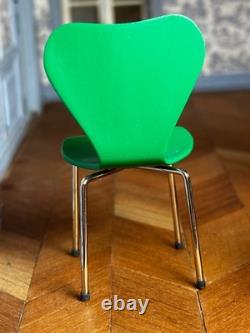 Dolls house miniature 112 ARTISAN modern chairs x 4