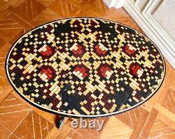 Dolls house miniature 112 ARTISAN mosaic tilt-top table by MASTERS MINIATURES