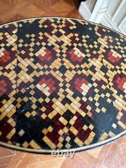 Dolls house miniature 112 ARTISAN mosaic tilt-top table by MASTERS MINIATURES