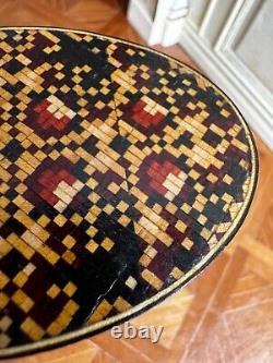 Dolls house miniature 112 ARTISAN mosaic tilt-top table by MASTERS MINIATURES