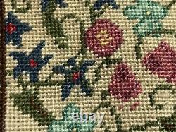 Dolls house miniature 112 ARTISAN needlepoint wall hanging + fixings SIGNED