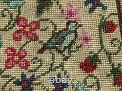 Dolls house miniature 112 ARTISAN needlepoint wall hanging + fixings SIGNED