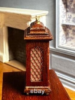 Dolls house miniature 112 ARTISAN non-working carriage clock by DENNIS JENVEY