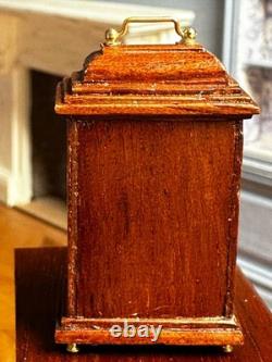 Dolls house miniature 112 ARTISAN non-working carriage clock by DENNIS JENVEY