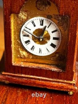 Dolls house miniature 112 ARTISAN non-working carriage clock by DENNIS JENVEY