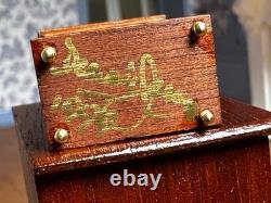 Dolls house miniature 112 ARTISAN non-working carriage clock by DENNIS JENVEY