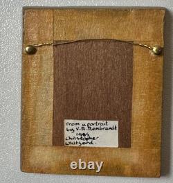 Dolls house miniature 112 ARTISAN oil/acrylic painting by C WHITFORD (2)