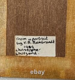 Dolls house miniature 112 ARTISAN oil/acrylic painting by C WHITFORD (2)