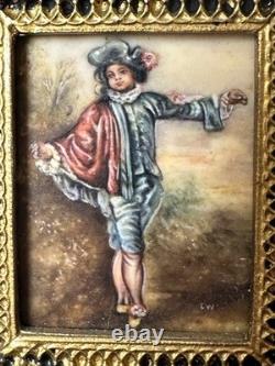 Dolls house miniature 112 ARTISAN original oil / acrylic painting by C WHITFORD