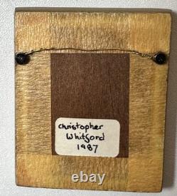 Dolls house miniature 112 ARTISAN original oil / acrylic painting by C WHITFORD