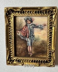 Dolls house miniature 112 ARTISAN original oil / acrylic painting by C WHITFORD