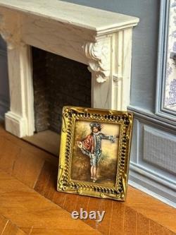 Dolls house miniature 112 ARTISAN original oil / acrylic painting by C WHITFORD