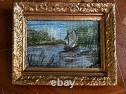 Dolls house miniature 112 ARTISAN original oil painting