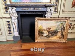 Dolls house miniature 112 ARTISAN original oil painting by FRED WILLIAMS 1986