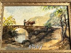 Dolls house miniature 112 ARTISAN original oil painting by FRED WILLIAMS 1986