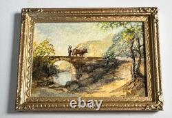 Dolls house miniature 112 ARTISAN original oil painting by FRED WILLIAMS 1986