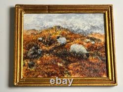 Dolls house miniature 112 ARTISAN original oil painting by R MIDDLEBROOK 1982