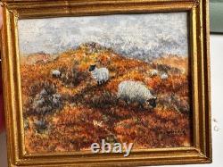 Dolls house miniature 112 ARTISAN original oil painting by R MIDDLEBROOK 1982