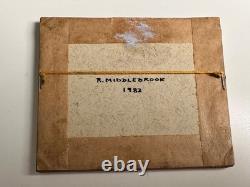 Dolls house miniature 112 ARTISAN original oil painting by R MIDDLEBROOK 1982