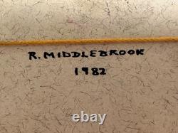 Dolls house miniature 112 ARTISAN original oil painting by R MIDDLEBROOK 1982