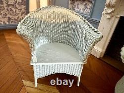 Dolls house miniature 112 ARTISAN pair of LLoyd Loom chairs by CHICKEN LITTLE