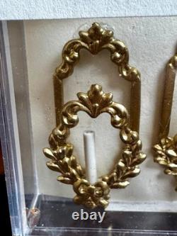 Dolls house miniature 112 ARTISAN pair of wall sconce lights by BROOKE TUCKER