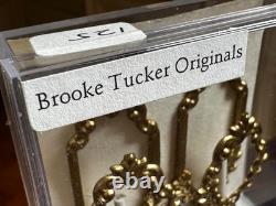 Dolls house miniature 112 ARTISAN pair of wall sconce lights by BROOKE TUCKER