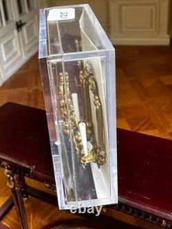 Dolls house miniature 112 ARTISAN pair of wall sconce lights by BROOKE TUCKER