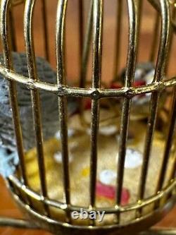 Dolls house miniature 112 ARTISAN parrots in cage