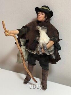 Dolls house miniature 112 ARTISAN peasant farmer doll by ANNIE WILLIS RARE