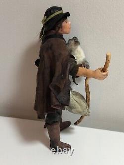 Dolls house miniature 112 ARTISAN peasant farmer doll by ANNIE WILLIS RARE