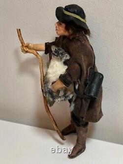 Dolls house miniature 112 ARTISAN peasant farmer doll by ANNIE WILLIS RARE