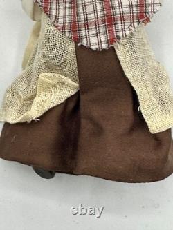 Dolls house miniature 112 ARTISAN peasant lady doll FULL POSEABLE