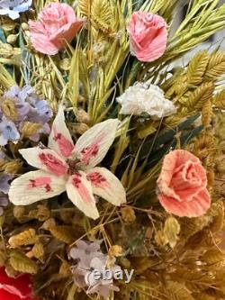 Dolls house miniature 112 ARTISAN pedestal flower arrangement