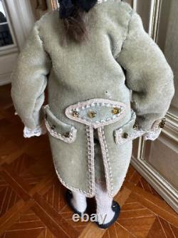 Dolls house miniature 112 ARTISAN porcelain Georgian gentleman doll POSEABLE