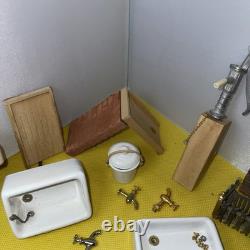 Dolls house miniature 112 ARTISAN porcelain Scullery set by LENHAM POTTERY