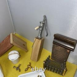 Dolls house miniature 112 ARTISAN porcelain Scullery set by LENHAM POTTERY