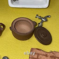 Dolls house miniature 112 ARTISAN porcelain Scullery set by LENHAM POTTERY