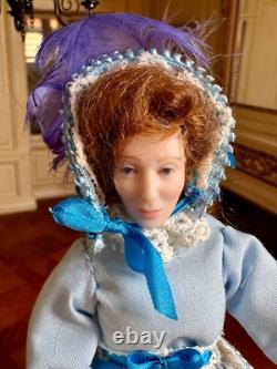 Dolls house miniature 112 ARTISAN porcelain Victorian lady doll