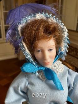 Dolls house miniature 112 ARTISAN porcelain Victorian lady doll