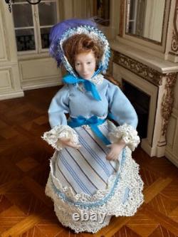 Dolls house miniature 112 ARTISAN porcelain Victorian lady doll