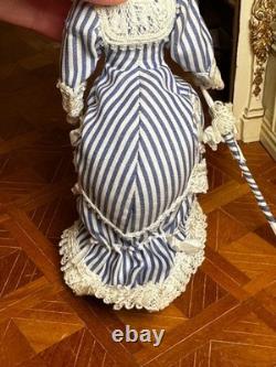Dolls house miniature 112 ARTISAN porcelain Victorian lady doll by ANN LUCAS