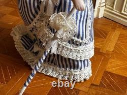 Dolls house miniature 112 ARTISAN porcelain Victorian lady doll by ANN LUCAS