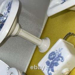 Dolls house miniature 112 ARTISAN porcelain bath room set by LENHAM POTTERY