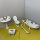 Dolls House Miniature 112 Artisan Porcelain Bath Set By Lenham Pottery