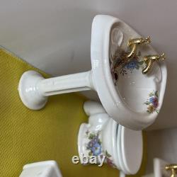 Dolls house miniature 112 ARTISAN porcelain bath set by LENHAM POTTERY