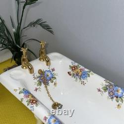 Dolls house miniature 112 ARTISAN porcelain bedroom set by LENHAM POTTERY