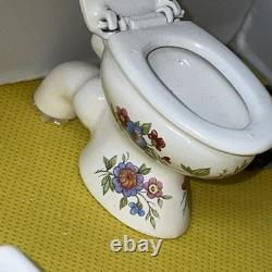 Dolls house miniature 112 ARTISAN porcelain bedroom set by LENHAM POTTERY